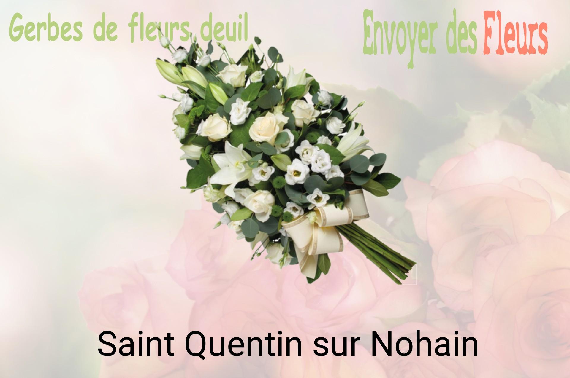 Gerbe de fleurs de deuil livrée à Saint-Quentin-sur-Nohain
